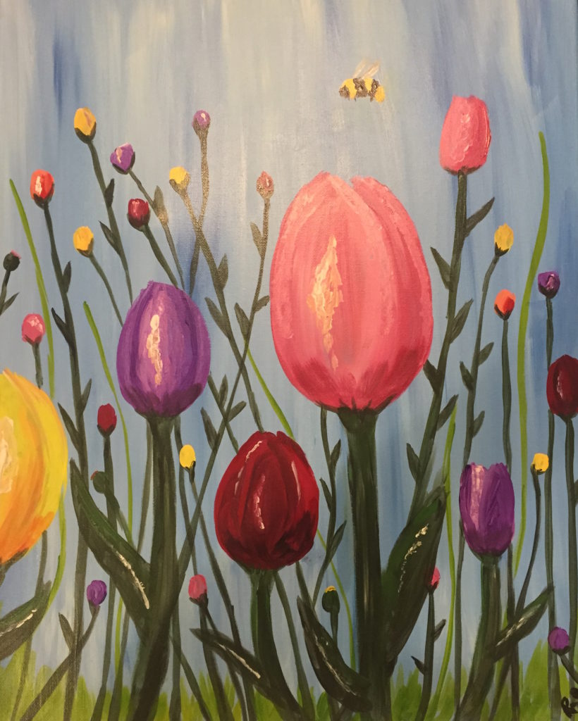 CCF tulips - Canvas, Corks & Forks
