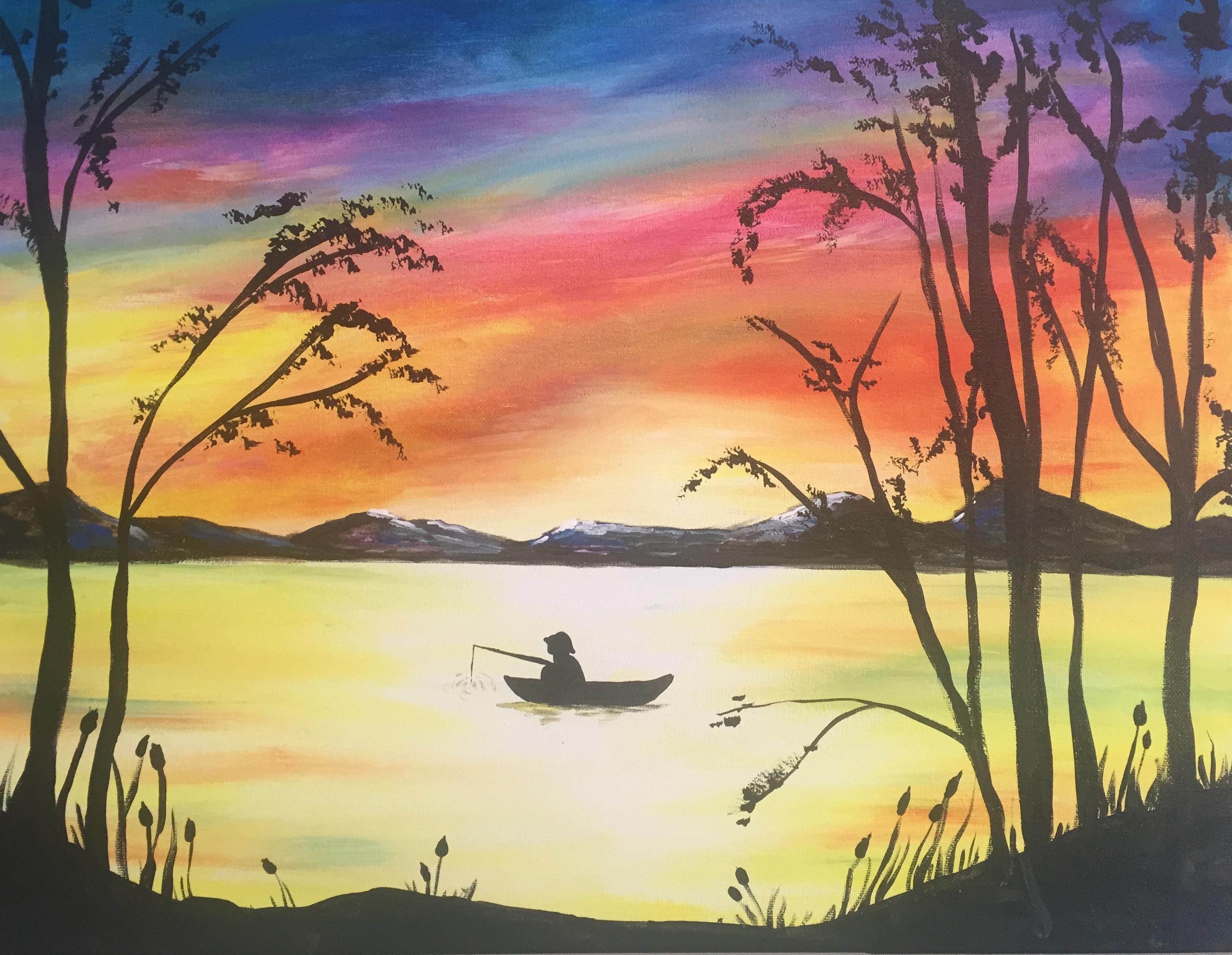 Fishing into the Sunset - A&KRescue - Paintings & Prints, Sports