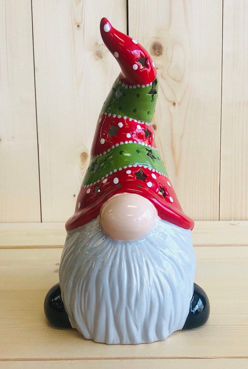 Christmas In July Ceramic Light Up Gnome Just 30 Canvas Corks   Xmas Light Up Gnome 